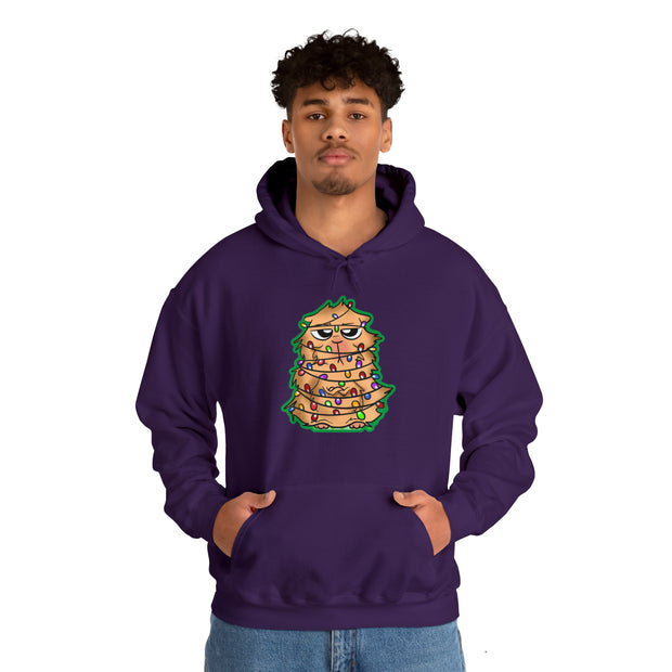 Christmas cat Unisex Heavy Blend™ Hooded Sweatshirt