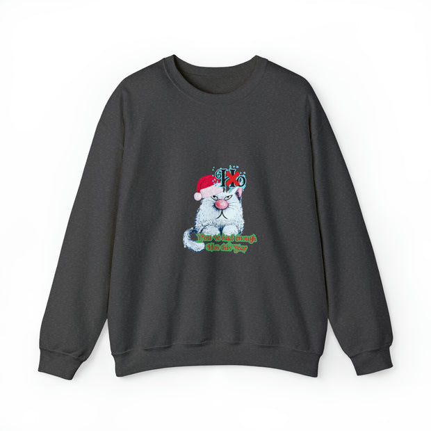 Christmas cat Unisex Heavy Blend™ Crewneck Sweatshirt