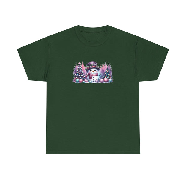 Pastel Snowman Unisex Heavy Cotton Tee