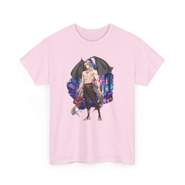 Anime Male Demon Unisex Heavy Cotton Tee