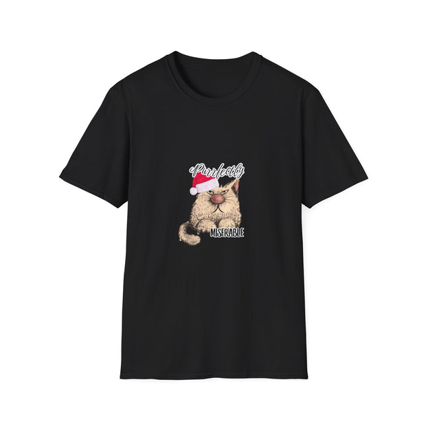 Christmas cat Unisex Softstyle T-Shirt