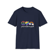 Peace Love and Pride Unisex Softstyle T-Shirt