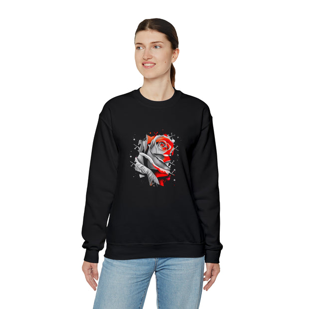 Rose Unisex Heavy Blend™ Crewneck Sweatshirt
