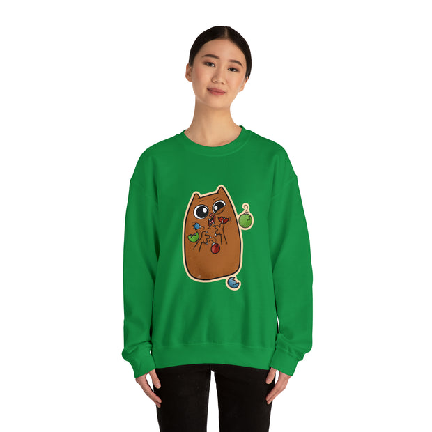 Christmas cat Unisex Heavy Blend™ Crewneck Sweatshirt