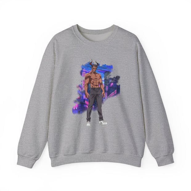 Anime Male Demon Unisex Heavy Blend™ Crewneck Sweatshirt