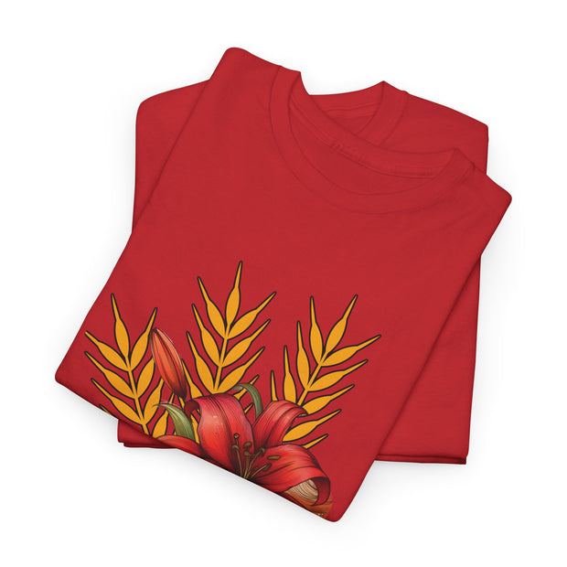Saskatchewan Lily Unisex Heavy Cotton Tee