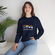 Peace Love Pride Unisex Heavy Blend™ Crewneck Sweatshirt
