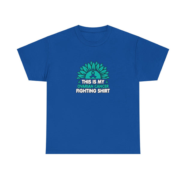 Ovarian cancer Unisex Heavy Cotton Tee
