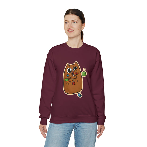 Christmas cat Unisex Heavy Blend™ Crewneck Sweatshirt