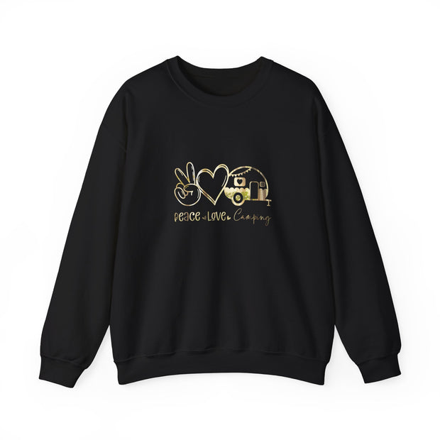 Peace Love Camping Unisex Heavy Blend™ Crewneck Sweatshirt