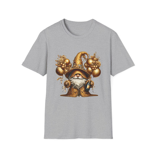 New Year Gnome Unisex Softstyle T-Shirt