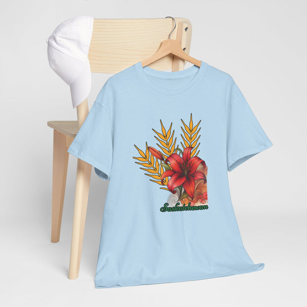 Saskatchewan Lily Unisex Heavy Cotton Tee