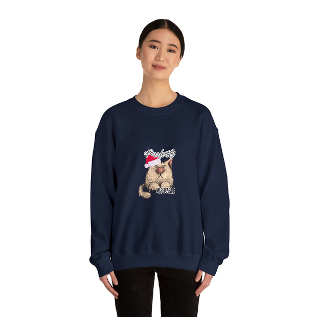 Christmas cat Unisex Heavy Blend™ Crewneck Sweatshirt