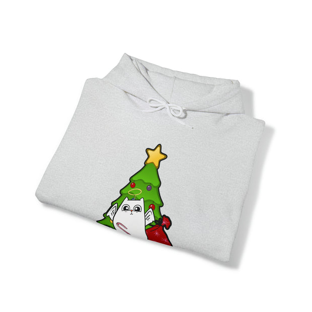 Christmas cat Unisex Heavy Blend™ Hooded Sweatshirt