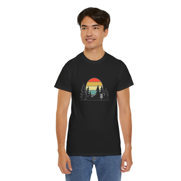 Retro Disc Golf Unisex Heavy Cotton Tee