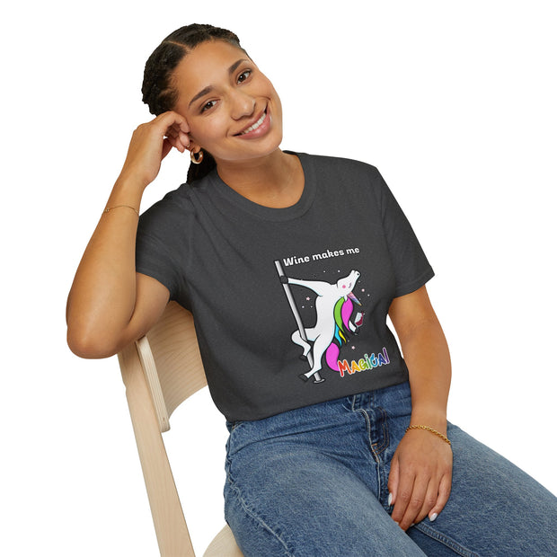 Unicorn Wine Unisex Softstyle T-Shirt
