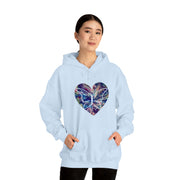Heart Butterfly Unisex Heavy Blend™ Hooded Sweatshirt