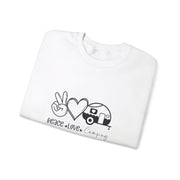 Peace Love Camping Unisex Heavy Blend™ Crewneck Sweatshirt