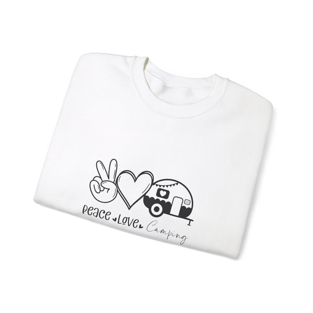 Peace Love Camping Unisex Heavy Blend™ Crewneck Sweatshirt