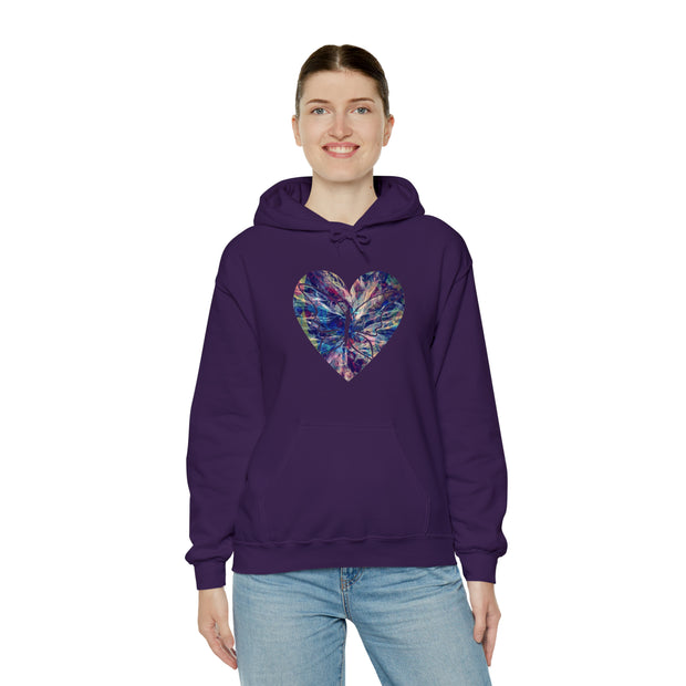 Heart Butterfly Unisex Heavy Blend™ Hooded Sweatshirt
