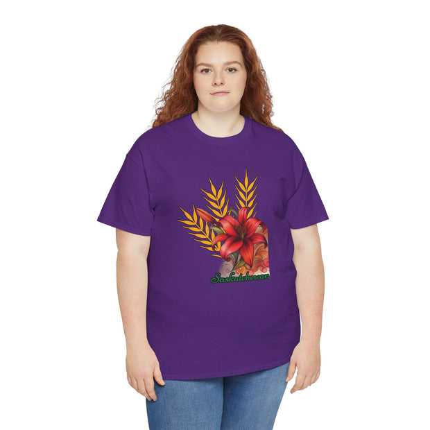 Saskatchewan Lily Unisex Heavy Cotton Tee