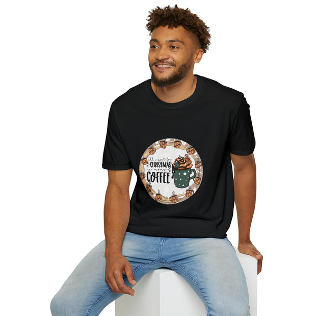 Christmas Coffee Unisex Softstyle T-Shirt