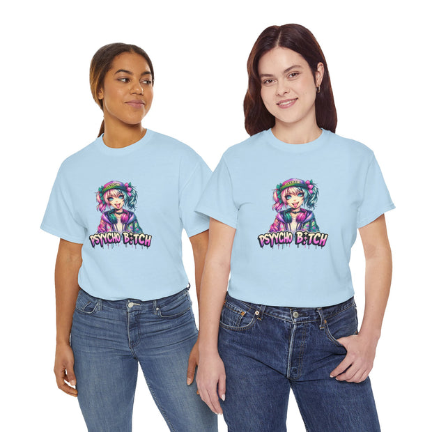 Graffiti Anime Girls Unisex Heavy Cotton Tee
