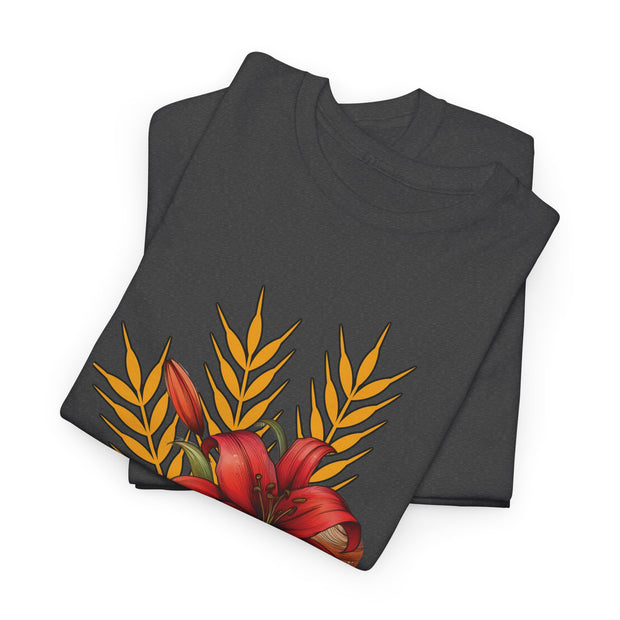 Saskatchewan Lily Unisex Heavy Cotton Tee
