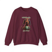 Funny Coffee Dog Unisex Heavy Blend™ Crewneck Sweatshirt