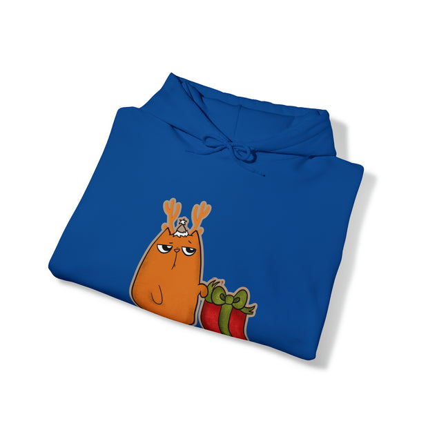 Christmas cat Unisex Heavy Blend™ Hooded Sweatshirt