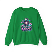 Graffiti Anime Girls Unisex Heavy Blend™ Crewneck Sweatshirt