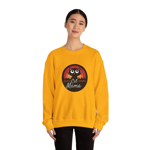 Cat Mama Unisex Heavy Blend™ Crewneck Sweatshirt