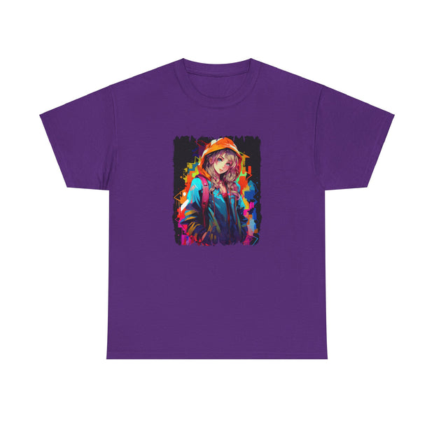 Graffiti Anime Girls Unisex Heavy Cotton Tee