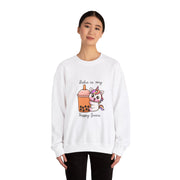 Unicorn Boba Unisex Heavy Blend™ Crewneck Sweatshirt