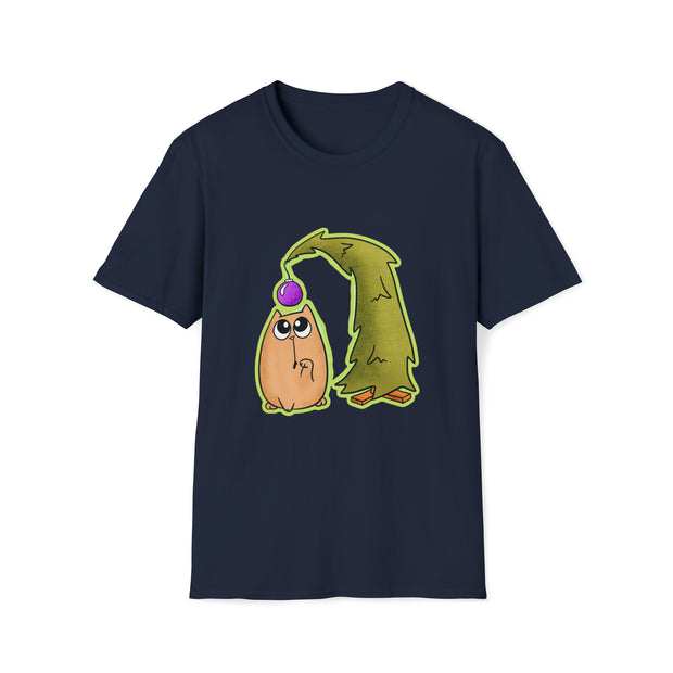 Christmas cat Unisex Softstyle T-Shirt
