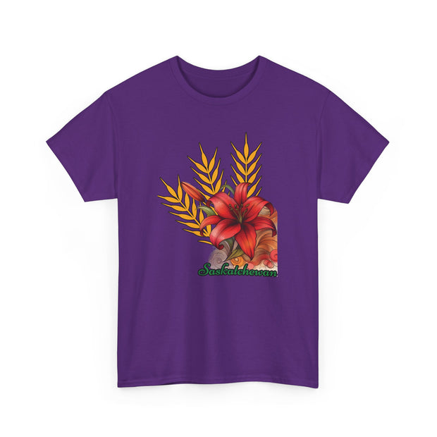Saskatchewan Lily Unisex Heavy Cotton Tee