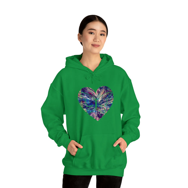 Heart Butterfly Unisex Heavy Blend™ Hooded Sweatshirt