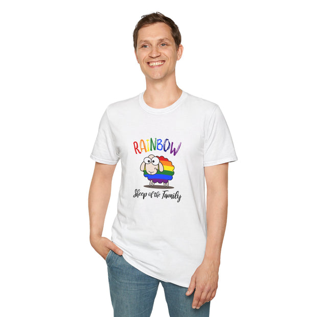 Rainbow Sheep Unisex Softstyle T-Shirt