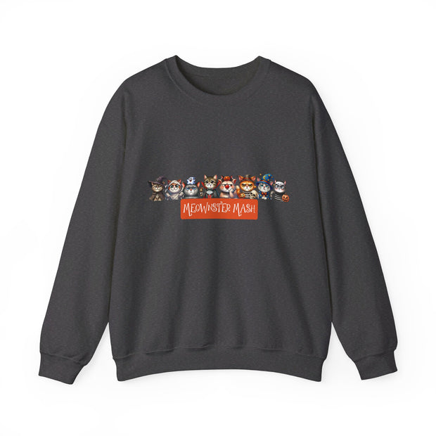 Meownster Mash Unisex Heavy Blend™ Crewneck Sweatshirt