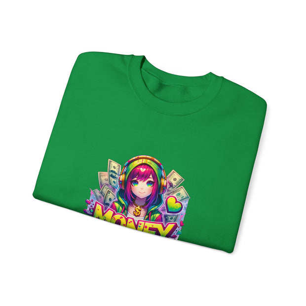 Graffiti Anime Girls Unisex Heavy Blend™ Crewneck Sweatshirt
