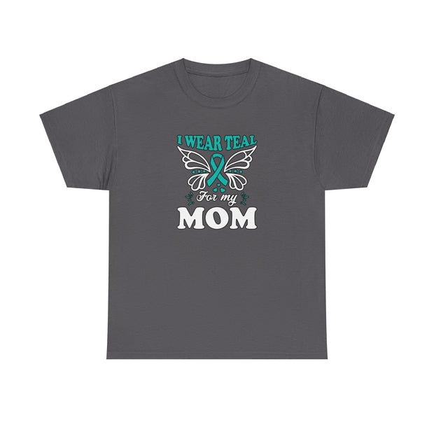I Wear Teal Unisex Heavy Cotton Tee