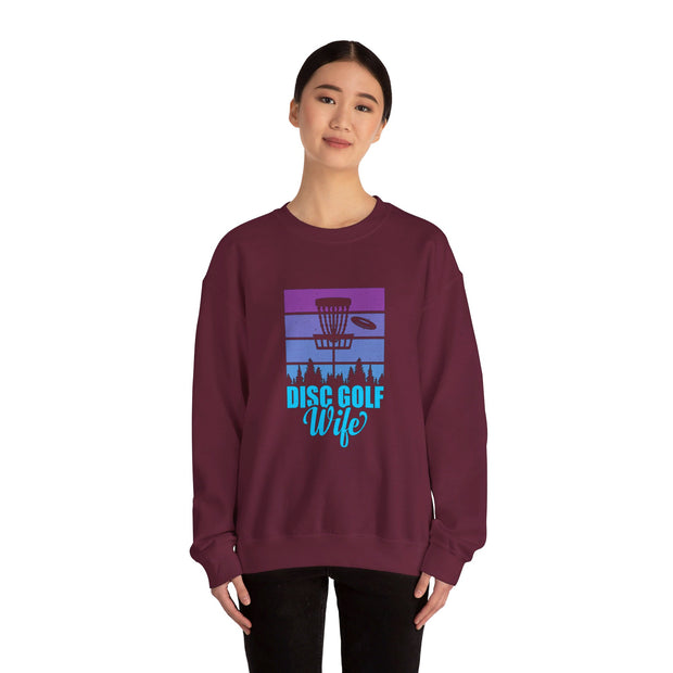 Disc Golf Wife Unisex Heavy Blend™ Crewneck Sweatshirt