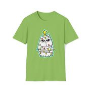 Christmas cat Unisex Softstyle T-Shirt