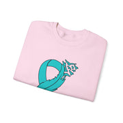 Teal Ribbon Unisex Heavy Blend™ Crewneck Sweatshirt