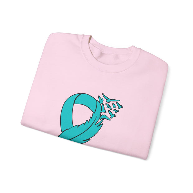 Teal Ribbon Unisex Heavy Blend™ Crewneck Sweatshirt