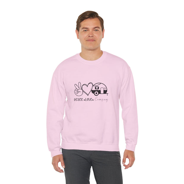 Peace Love Camping Unisex Heavy Blend™ Crewneck Sweatshirt