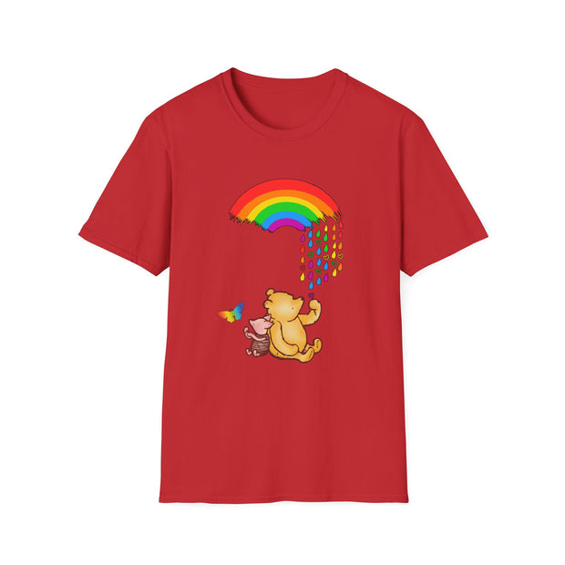 Winnie the Pooh Raining Pride Unisex Softstyle T-Shirt