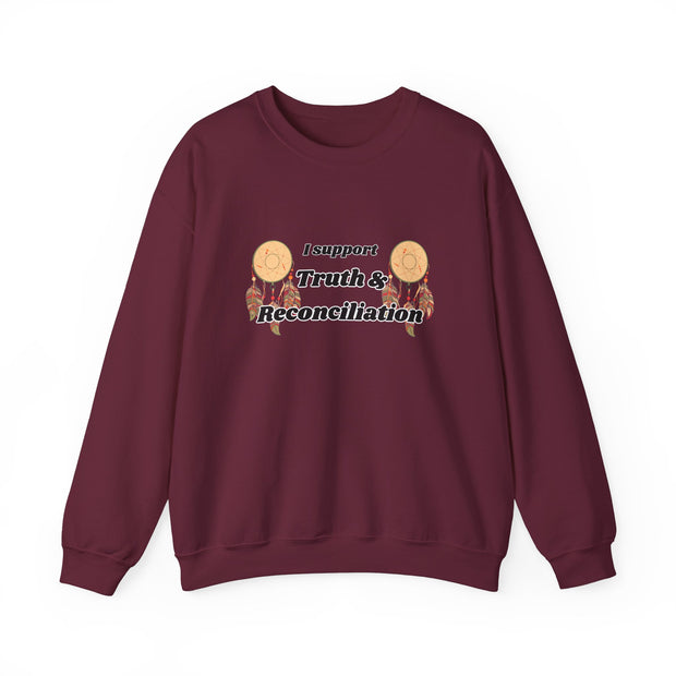 I Support Truth & Reconciliation Unisex Heavy Blend™ Crewneck Sweatshirt