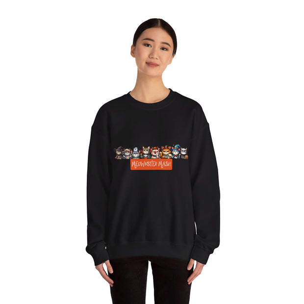 Meownster Mash Unisex Heavy Blend™ Crewneck Sweatshirt