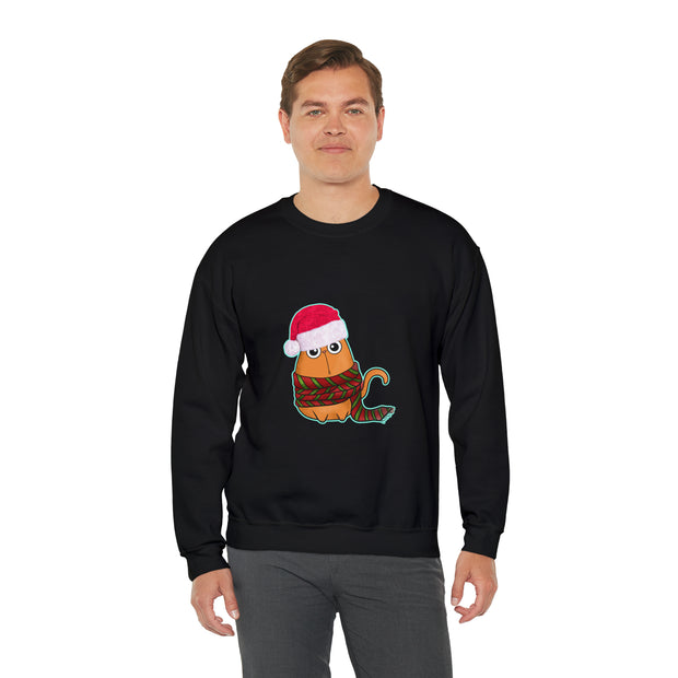 Christmas cat Unisex Heavy Blend™ Crewneck Sweatshirt